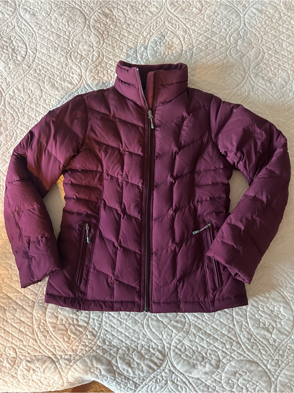 Lands' End Women's Puffer Jacket in Plum